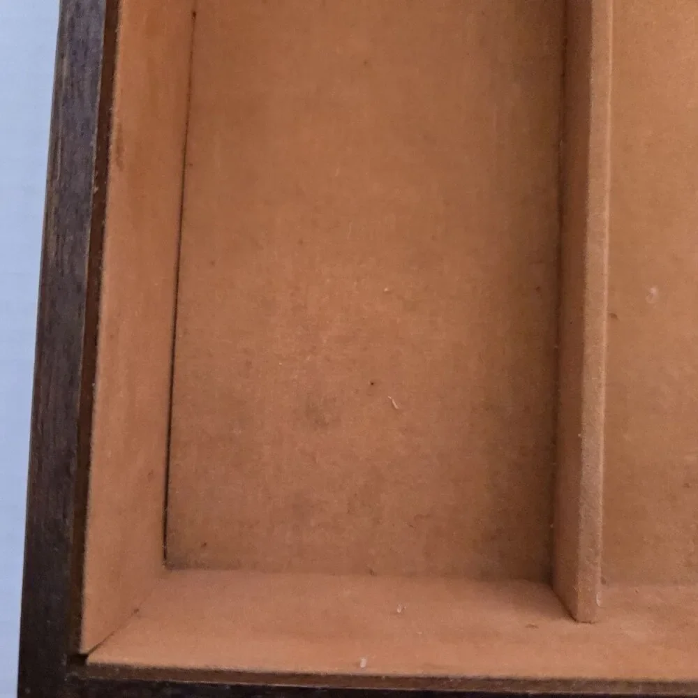 Vintage Rosalco The Commodore Bird Duck Carved Wooden Wood Jewelry Box
